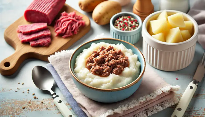 Cháo thịt bò khoai tây Cháo thịt bò khoai tây