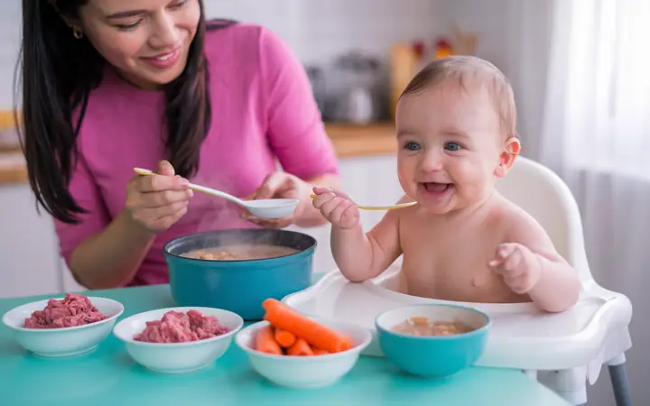 Cháo thịt bò cà rốt Cháo thịt bò cà rốt