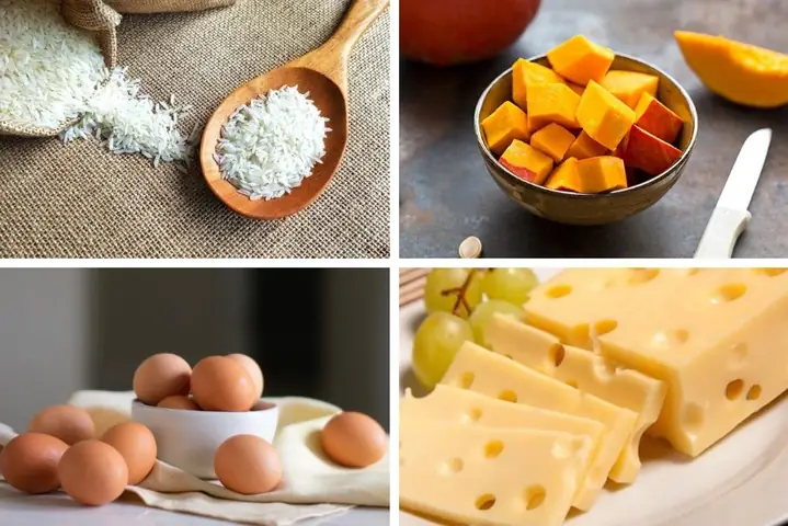 2.2. Cháo bí đỏ trứng gà cho bé với phô mai