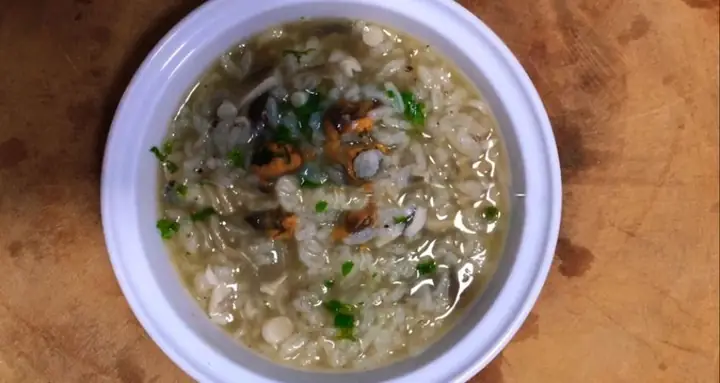 3.4 Cháo sò điệp nấm hương
