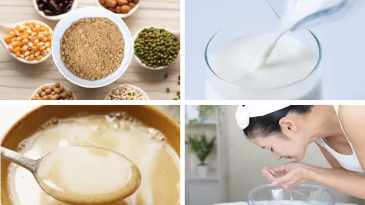 Cách dùng bột ngũ cốc để rửa mặt