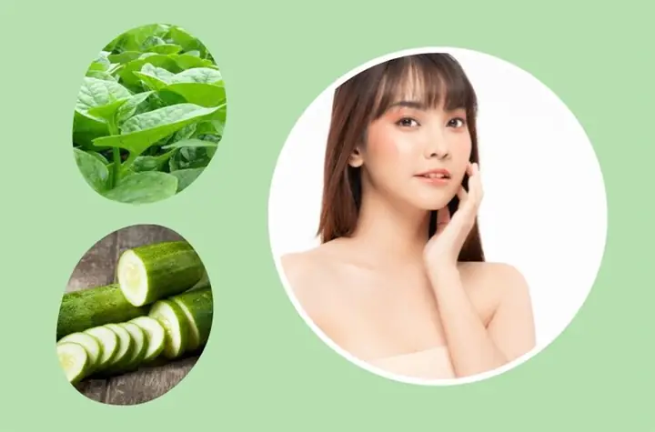 10Cách làm mặt nạ mồng tơi và dưa leo