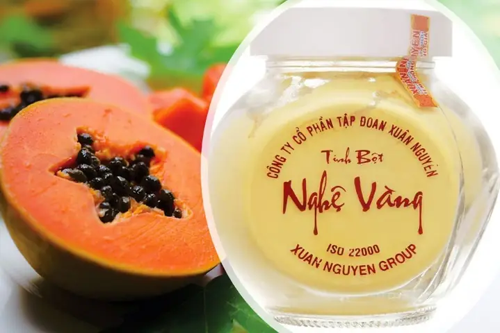 6Cách làm mặt nạ đu đủ và tinh bột nghệ