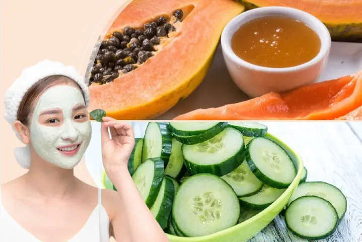 3Cách làm mặt nạ đu đủ kết hợp với dưa leo