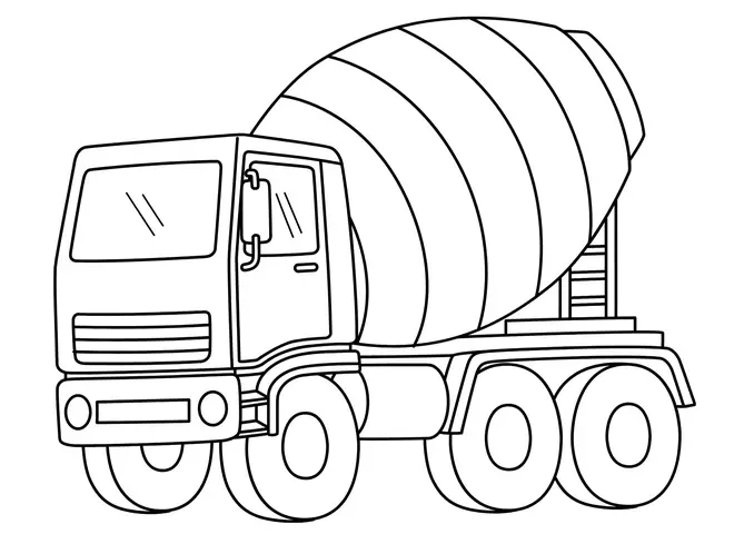 Tranh Tô Màu Ô Tô Cho Bé 6-8 Tuổi