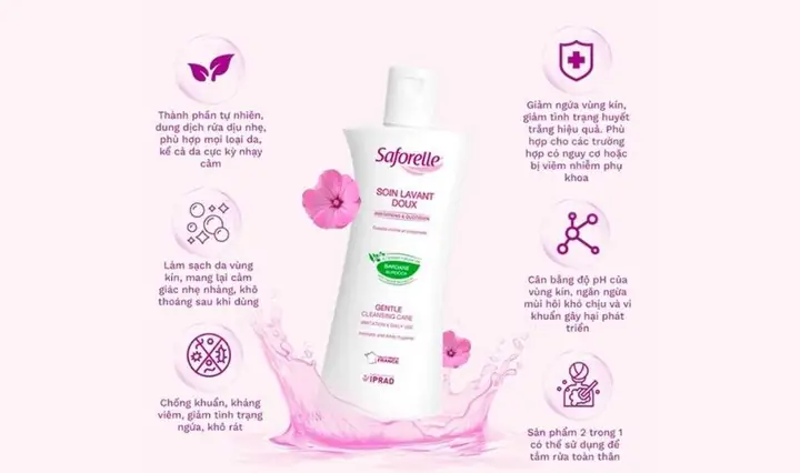 4.1. Dung dịch vệ sinh phụ nữ Saforelle Gentle Cleansing Care
