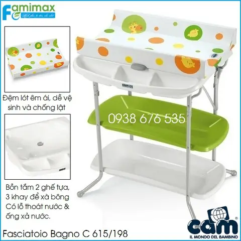 Kệ tắm cho bé Cam Bagno C615198