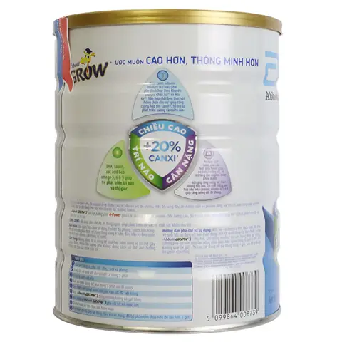Sữa Abbott Grow 3 hươu cao cổ giúp trẻ phát triển tốt về chiều cao, thể chất và trí não