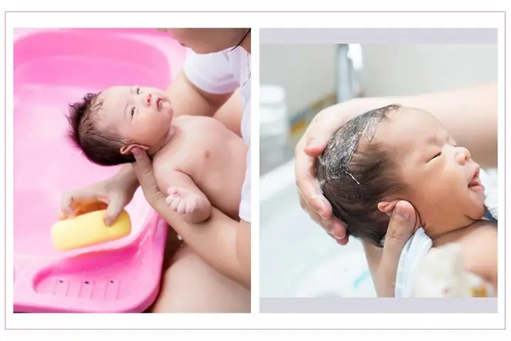 Tắm cho bé sơ sinh bằng nước ấm