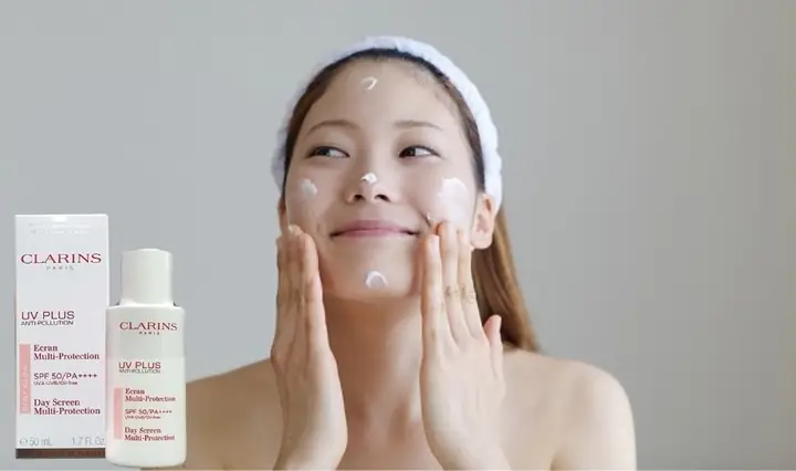 3.1. Kem chống nắng Clarins UV Plus Anti - Pollution Rosy Glow