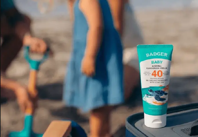 4. Badger Baby Sunscreen Cream SPF 30