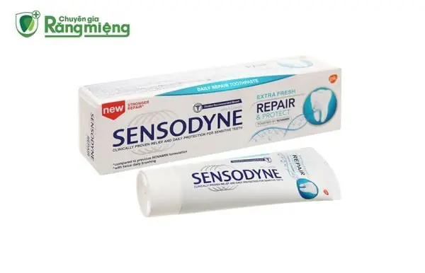 3.7 Kem đánh răng Sensodyne Repair & Protect Extra Fresh