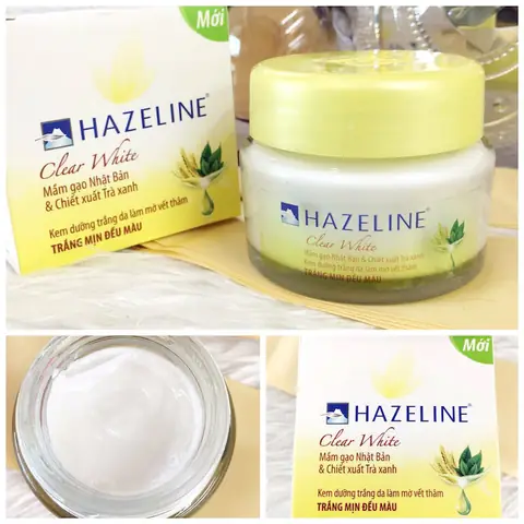 3. Kem dưỡng da mặt Hazeline clear White mầm gạo Nhật Bản