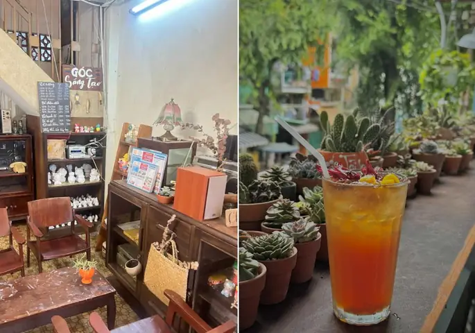 Tô tượng cùng bé tại Tiệm Trà & Cà Phê Út Nhỏ