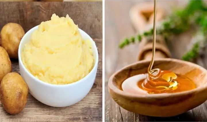 2.1 Làm mặt nạ đẹp da bằng khoai tây mật ong