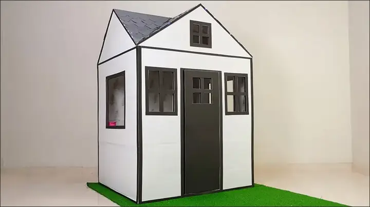1.1 Cách làm nhà đồ chơi cho bé từ thùng giấy carton siêu đơn giản
