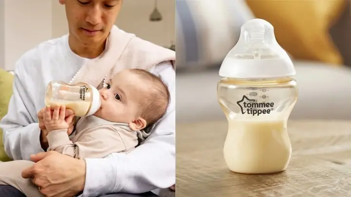 1.5 Cho bé chơi đùa, làm quen bình sữa