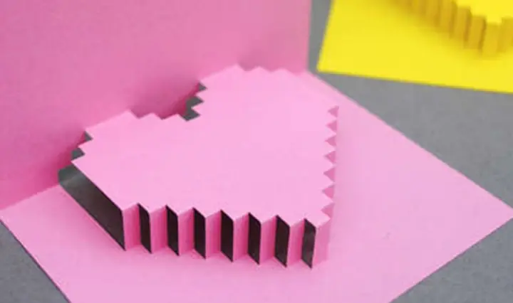 1.3 Cách làm thiệp 20/11 hình nổi 3D ấn tượng
