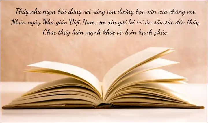 Những lời chúc 20/11 đơn giản gửi đến thầy giáo Đại học
