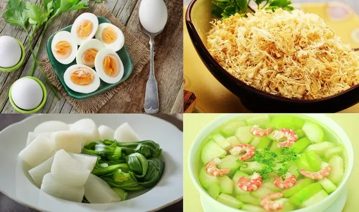 2.2 Mâm cơm thanh mát giàu đạm và vitamin B