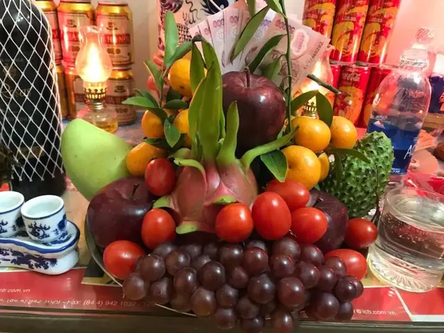 mâm ngũ quả ngày tết đơn giản