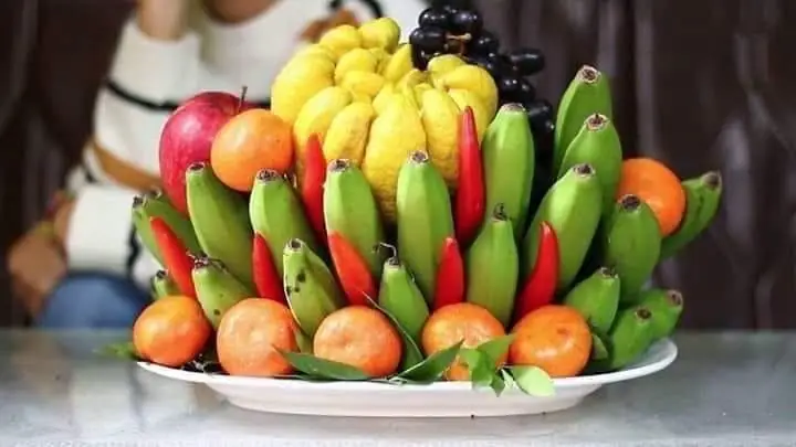 mâm ngũ quả ngày tết đơn giản