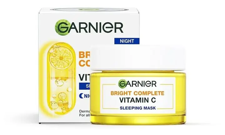 7. Garnier Bright Complete Vitamin C Yuzu Sleeping Mask 7. Garnier Bright Complete Vitamin C Yuzu Sleeping Mask