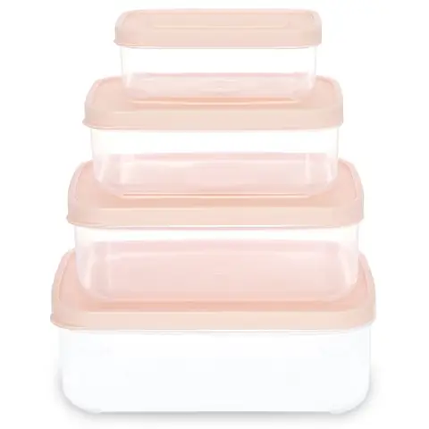 Bộ 4 hộp đựng thực phẩm nhựa Inochi Hokkaido HIN.HOCN.BO11 Bộ 4 hộp đựng thực phẩm nhựa Inochi Hokkaido HIN.HOCN.BO11