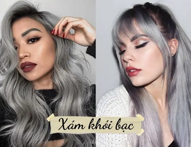3.1 Tóc màu xám khói bạc