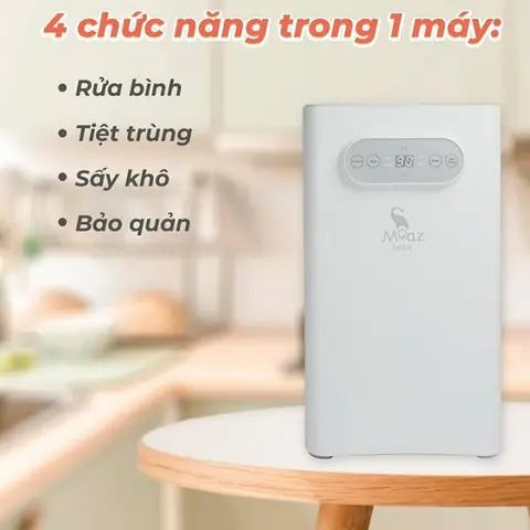 1. Ưu điểm nổi bật của máy rửa bình sữa Moaz BeBe MB035