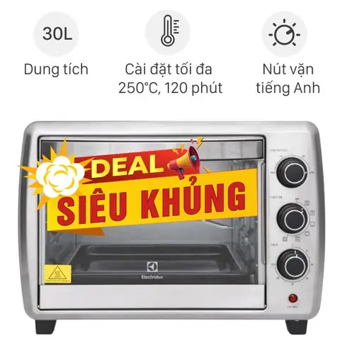 Lò nướng thùng Electrolux 1800W EOT30MXC 30 lít