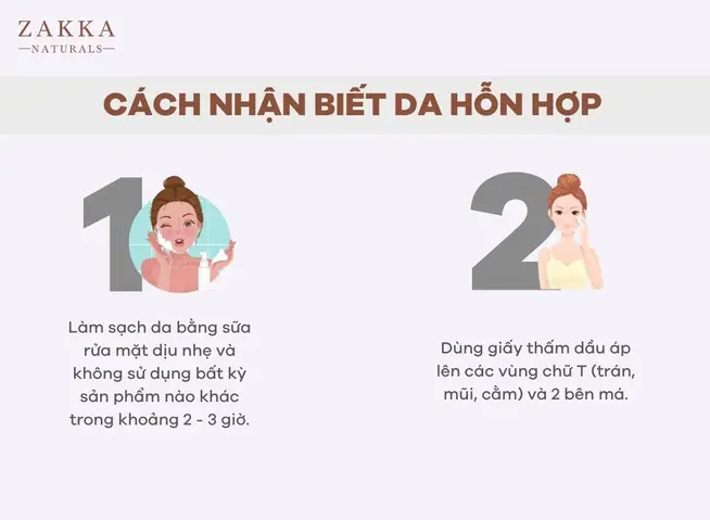 Cách Nhận Biết Da Hỗn Hợp