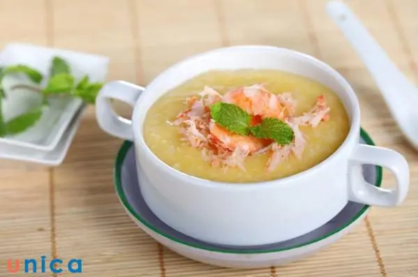 Cháo tôm cho bé 1 tuổi