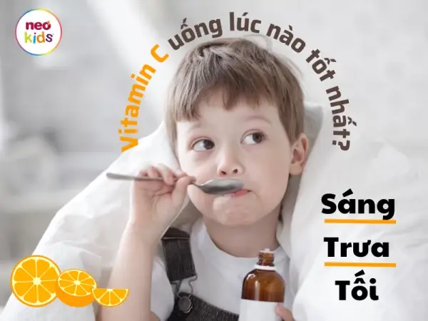 1. Trẻ em nên uống vitamin C vào lúc nào để hấp thu tốt nhất?