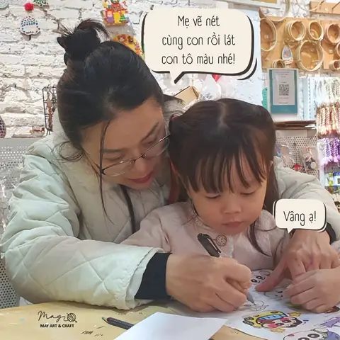 nghệ thuật làm bạn cùng con