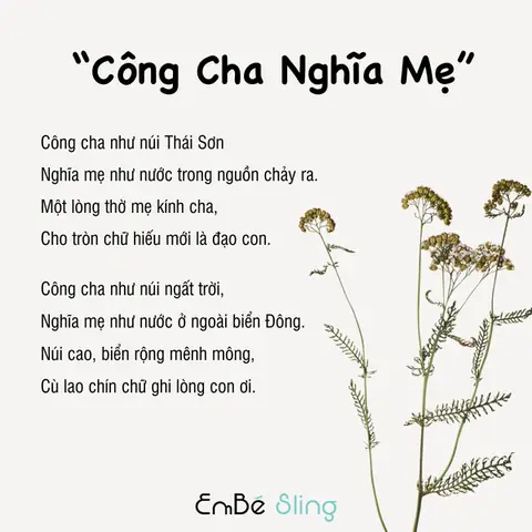 những bài thơ hay cho trẻ sơ sinh