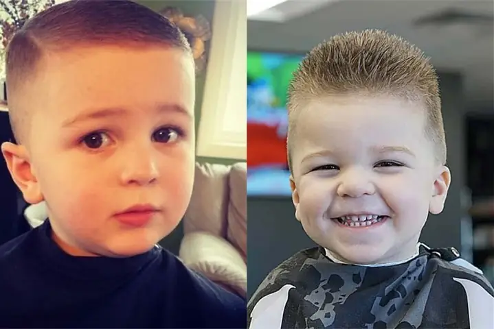 2Kiểu tóc cho bé trai có ít tóc