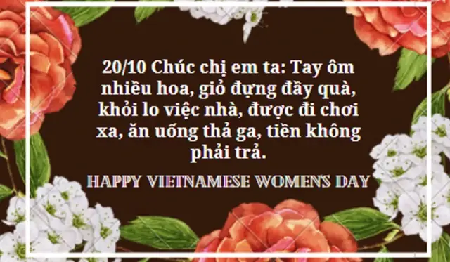 Những lời chúc ngày Phụ nữ Việt Nam 20/10 hay và ý nghĩa nhất 2025- Ảnh 8.