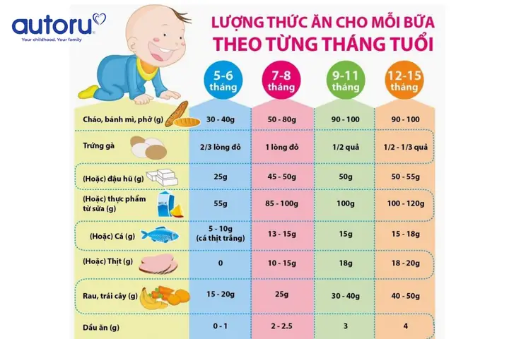 2.2 Giai đoạn ăn dặm chính thức (7-12 tháng)