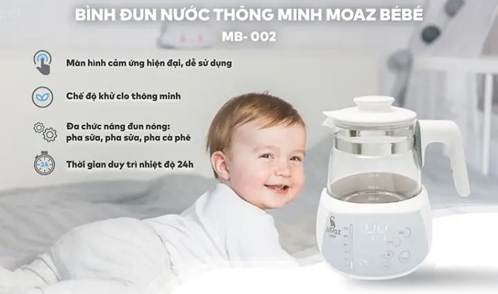 2.4. Sử dụng bình đun nước pha sữa
