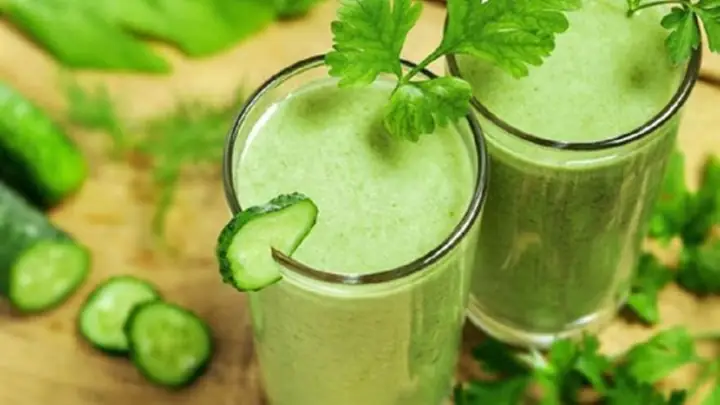 Nước ép cần tây và dưa leo