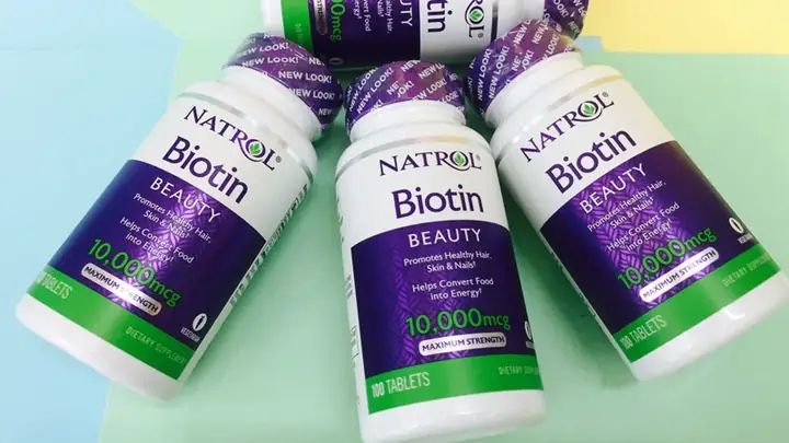 7Viên uống mọc tóc Natrol Biotin 10.000 mcg 7Viên uống mọc tóc Natrol Biotin 10.000 mcg