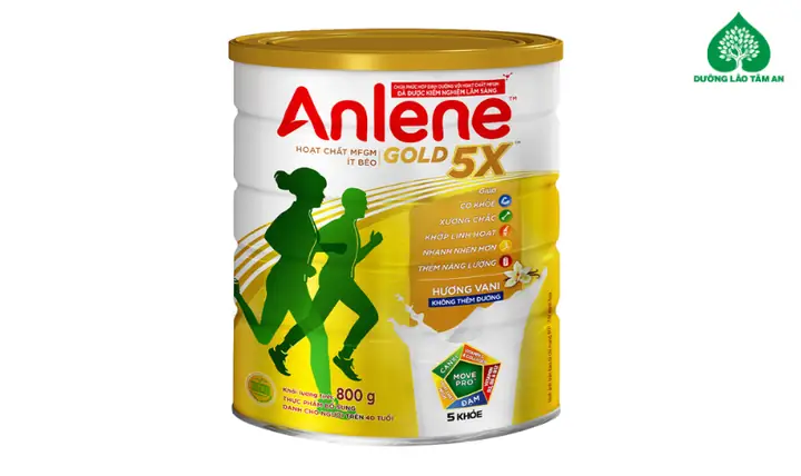 1. Sữa Anlene Gold 5X hương vani