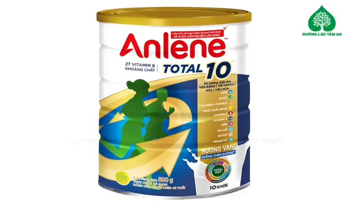 2. Sữa Anlene Total 10 hương vani