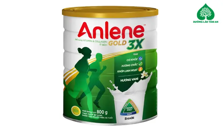 3. Sữa Anlene Gold 3X hương vani