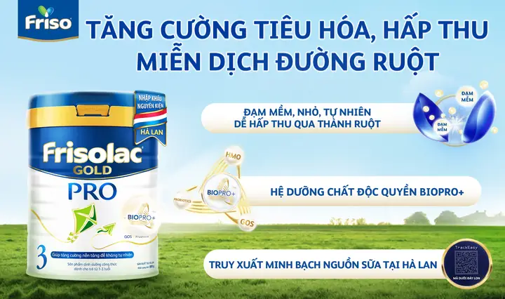 Sữa Friso Gold Pro cho bé trên 1 tuổi