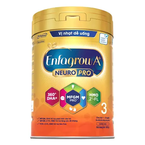 Sữa Enfagrow NeuroPro A+ số 3 cho trẻ 1- 3 tuổi