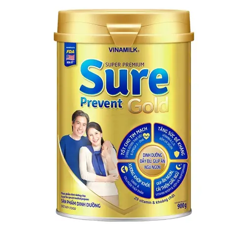 1.1 Điểm nổi bật của sữa Vinamilk cho người cao tuổi Vinamilk Sure Prevent Gold