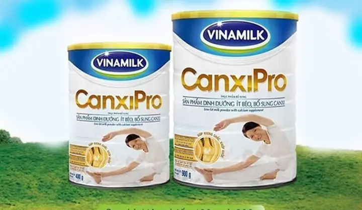 3. Sữa giàu canxi cho người cao tuổi Vinamilk CanxiPro