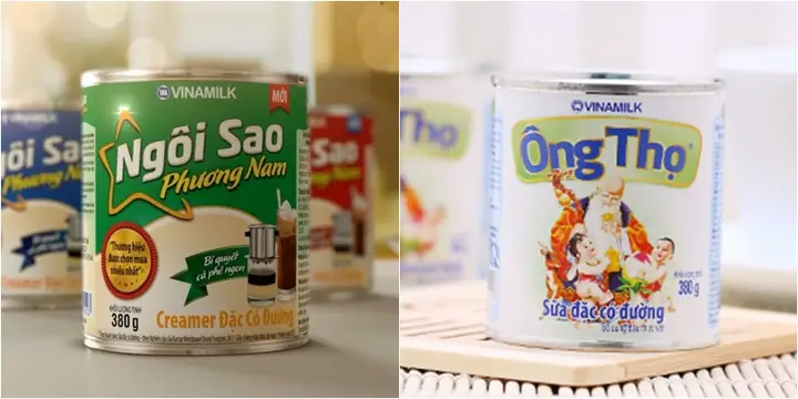 So sánh sữa đặc Ngôi Sao Phương Nam và Ông Thọ chi tiết